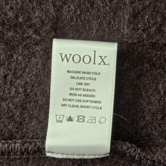 NWOT WOOLX Cubby Merino Hooded Sweatshirt Brown M - Picture 4 of 14